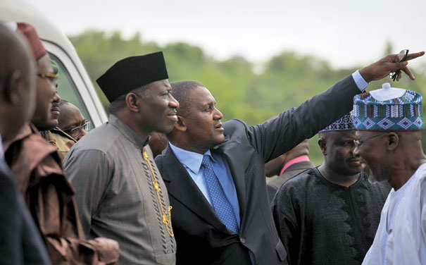 Dangote was also a favorite with the previous Goverment.