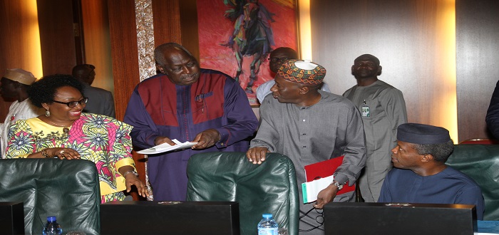 Buhari  Conspicuously Absent As Osinbajo Presides Over Emergency FEC Meeting