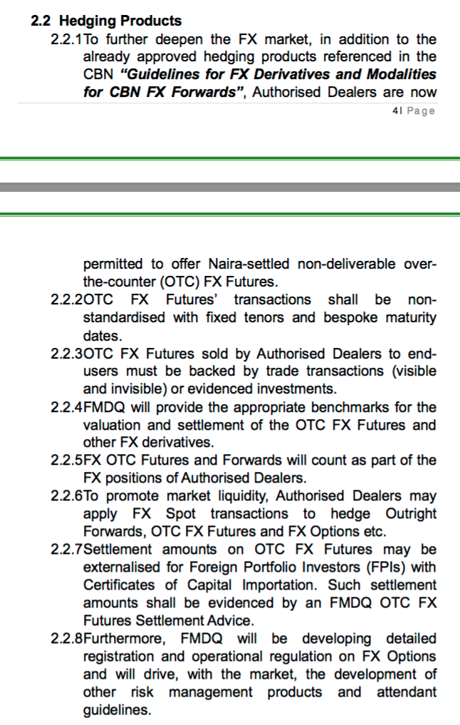 Hedging OTC
