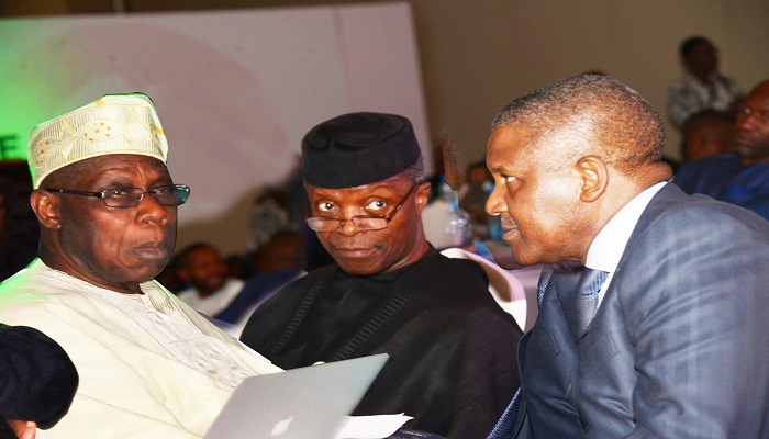 Osinbajo, Obasanjo, Mbeki, Dangote, tasks AfroChampions on job creation
