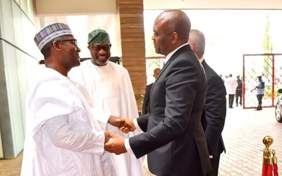 Dangote, Otedola, and Elumelu on a bromance mission at the Eagles Square