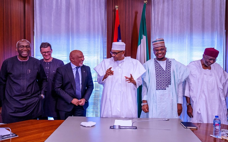 After settling dispute with FG, MTN Group’s board pays President Buhari a visit