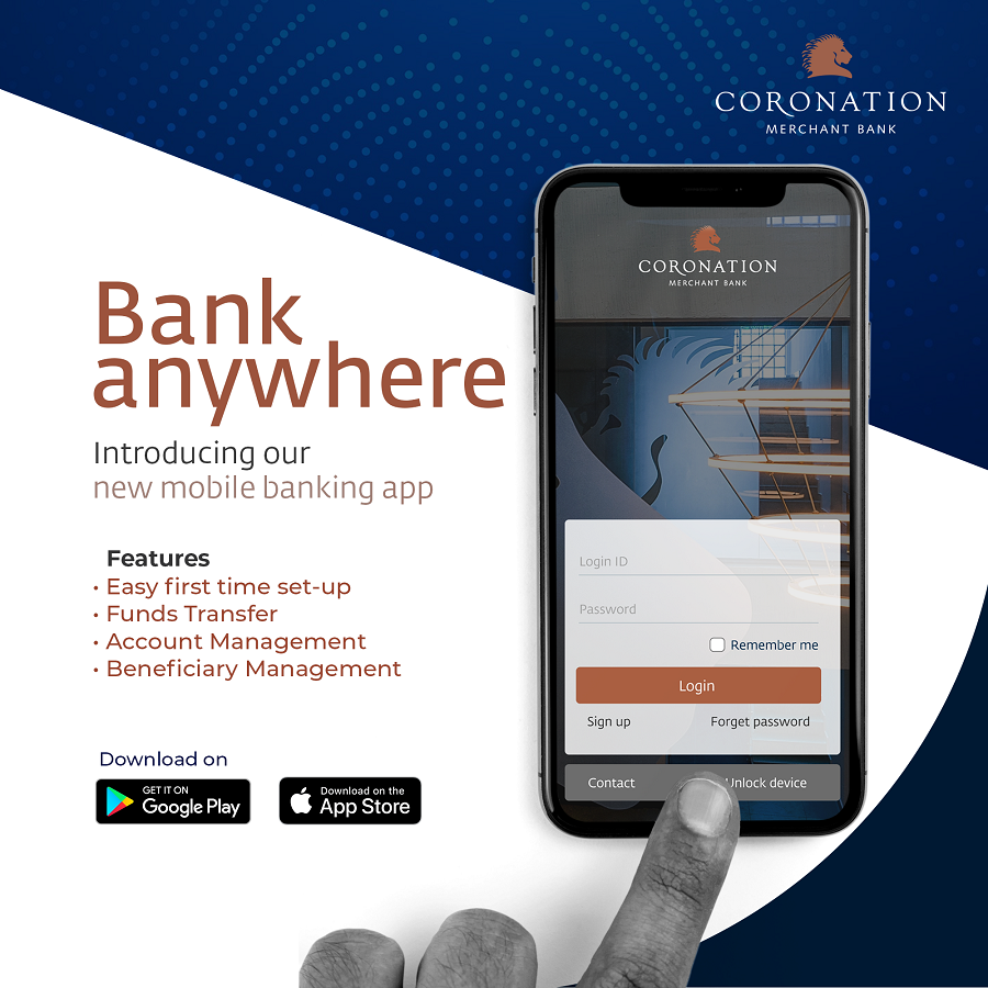Coronation Merchant Bank launches mobile banking app