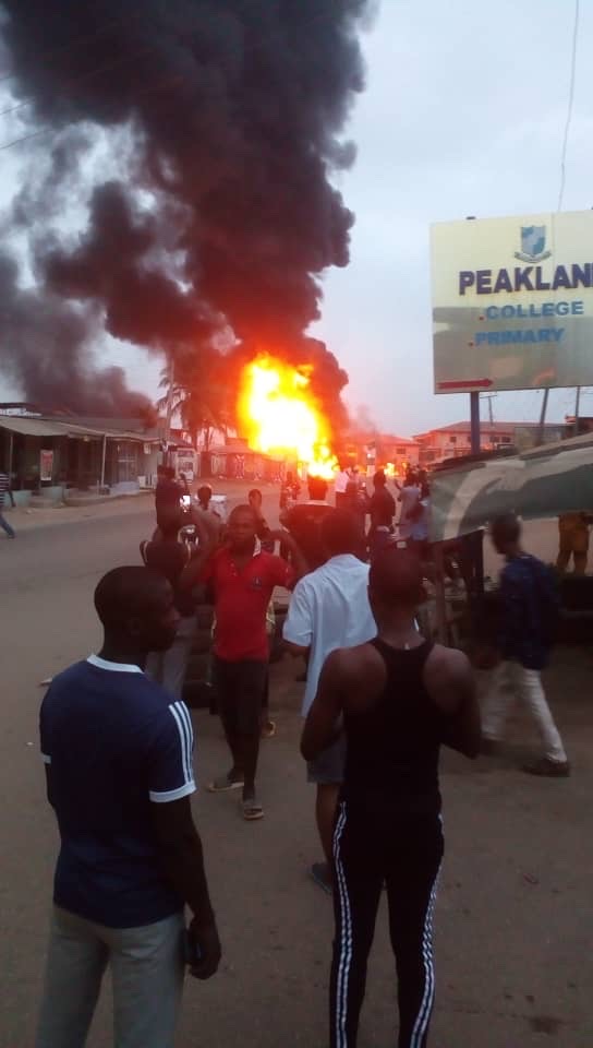 Update: Fire outbreak as tanker explodes