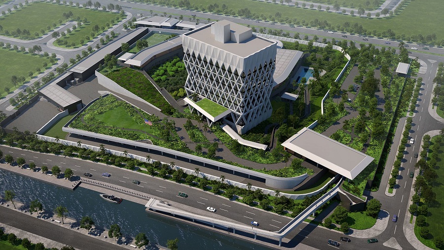 Construction has started on the largest United States Consulate General Office in the world
