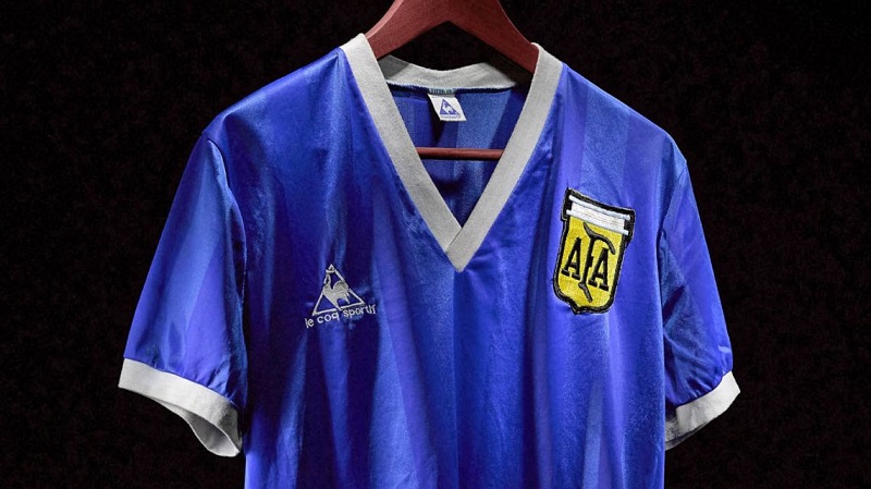 Diego Maradona’s famous ‘Hand of God’ shirt auctioned for over £7million