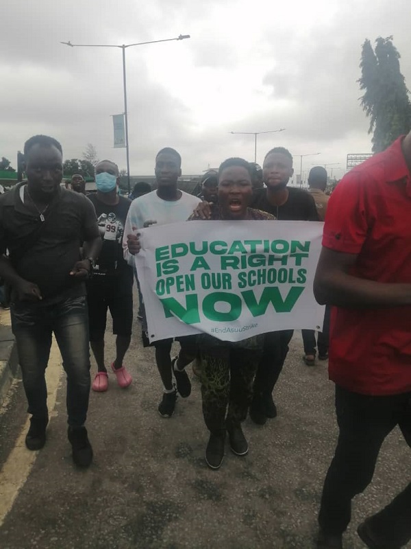 ASUU protest at airport