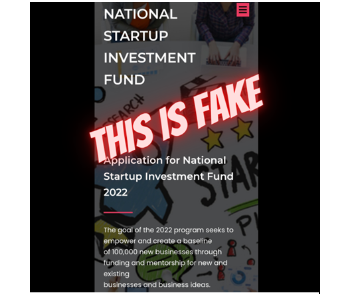 ATTENTION: Website calling for applications for startup funding is FAKE – FG
