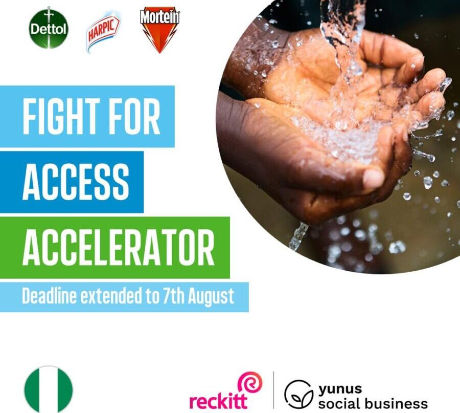 Reckitt Nigeria Launches Accelerator Program for solutions in Water, Sanitation, and Hygiene (WASH) in Nigeria, to provide seed funding to selected businesses