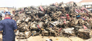 Lagos Taskforce impounds 359 motorcycles, arraigns riders for environmental infractions  