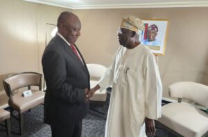78th UNGA: Tinubu meets with South Africa President, seeks stronger economic ties