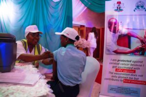 Vaccination for 7.7 million girls against cervical cancer commenced today