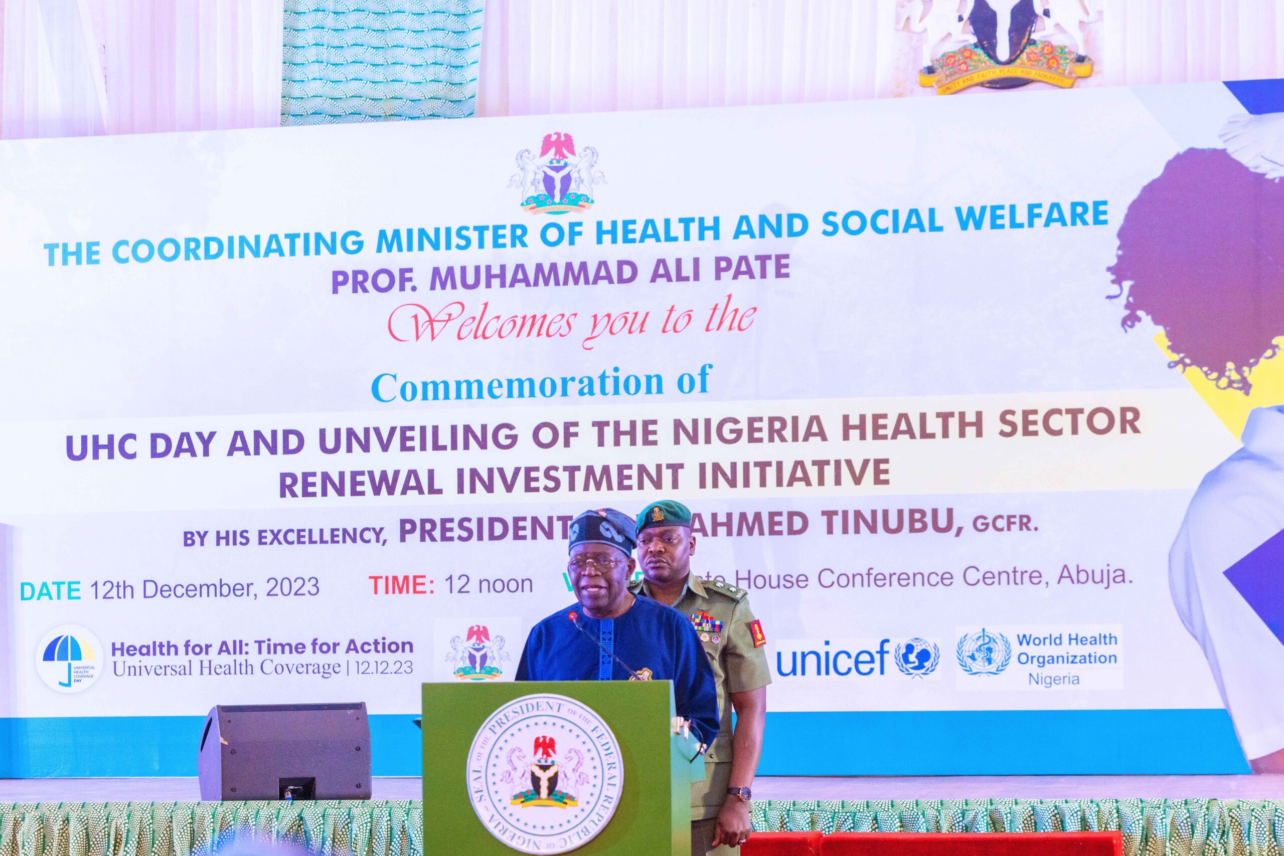 President Tinubu unveils the Nigerian Health Sector Renewal Investment Initiative  