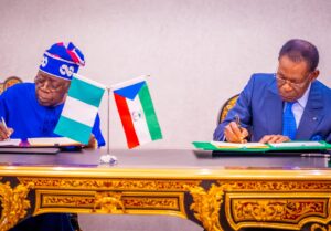 Tinubu signs deal on gulf stream pipeline project with Equatorial Guinea President 