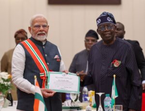 India’s Narendra Modi honoured with Nigeria’s 2nd highest National award 