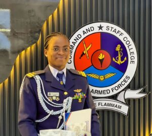 Nigeria’s first female fighter pilot, Kafayat Sanni wins top honours at Ghana’s military college