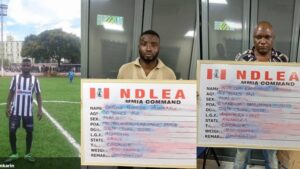 NDLEA arrests Ex-footballer Segun Hunkarin, 4 others over 22.6kg drugs seized at Lagos and Enugu airports 
