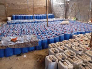 NAFDAC seals warehouse stocked with 88,560 litres of explosive chemicals in Kano 