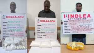 NDLEA nabs suspected Lagos drug dealers posing as textile merchant, distributor