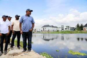 Lagos seals multiple illegal reclamation projects on Ikota River off Orchid Road 