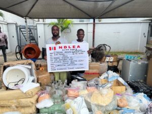 NDLEA arrests UK-fugitive Yussuf Azeez, recovers 148.3kg illicit drugs in Lekki lab 