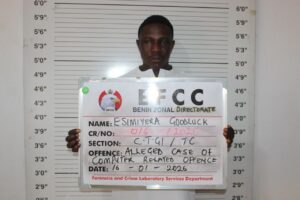 Court Jails Goodluck Ejimiyare five years for recruiting teenagers into ‘Yahoo school’
