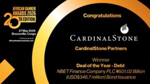CardinalStone Wins Debt Deal of the Year at the 20th African Banker Awards