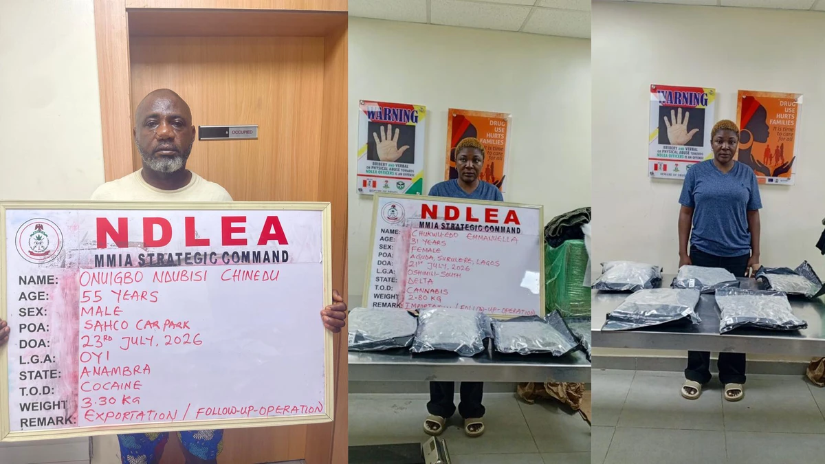 NDLEA seizes N10 billion drug haul, arrests cocaine kingpin in Lagos raids
