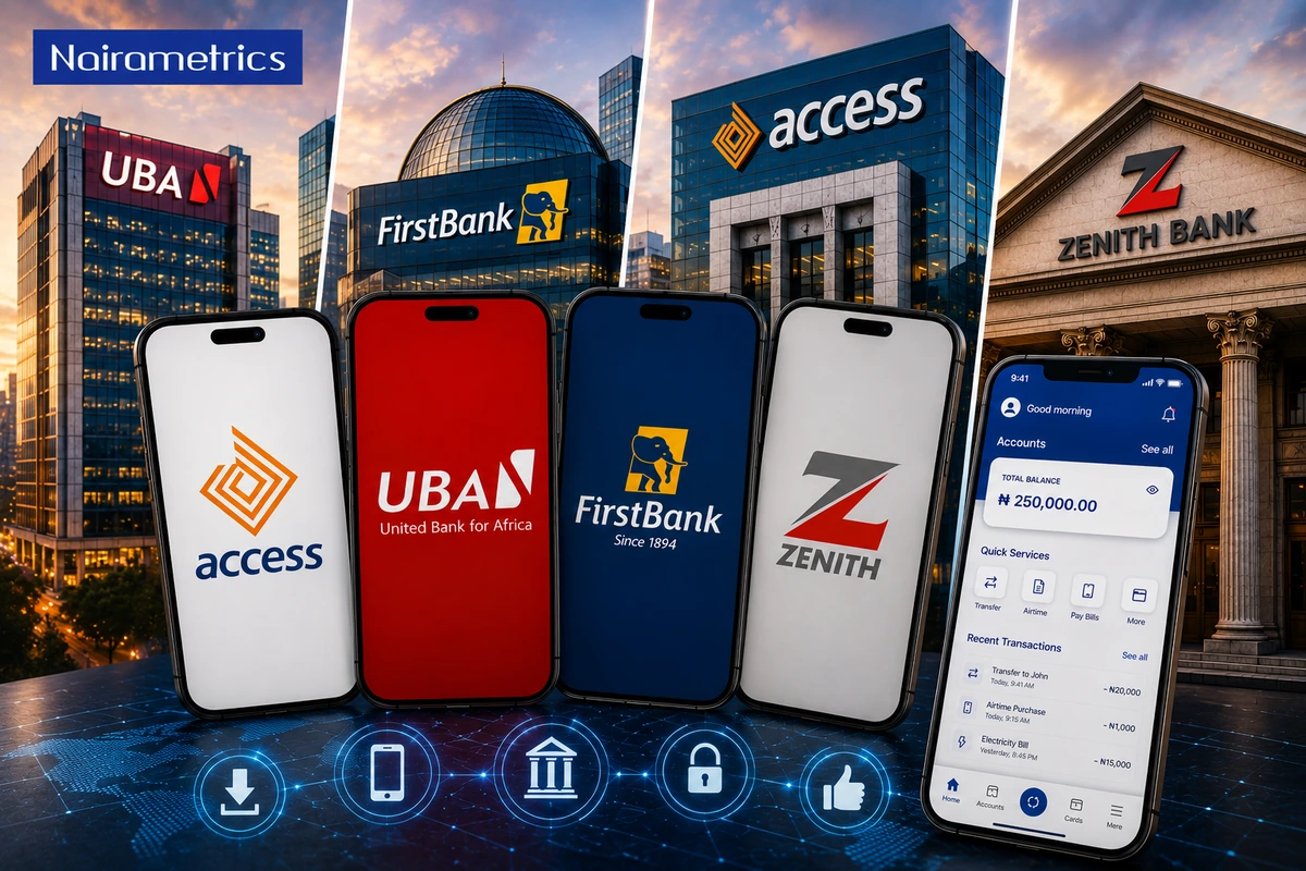 Top 10 bank apps in Nigeria by downloads in July 2026