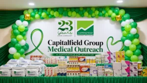 Capitalfield investment group celebrates 23rd anniversary with free medical outreach in yaba