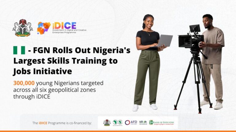 FG Launches iDICE Skills-to-Jobs Programme for 300,000 Young Nigerians