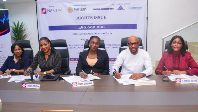 NASD targets N12 billion in rights issue to fund technology push, market expansion
