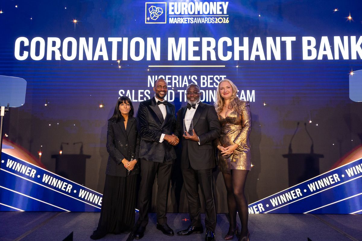 Coronation Merchant Bank sacrée meilleure équipe sales et trading du Nigeria